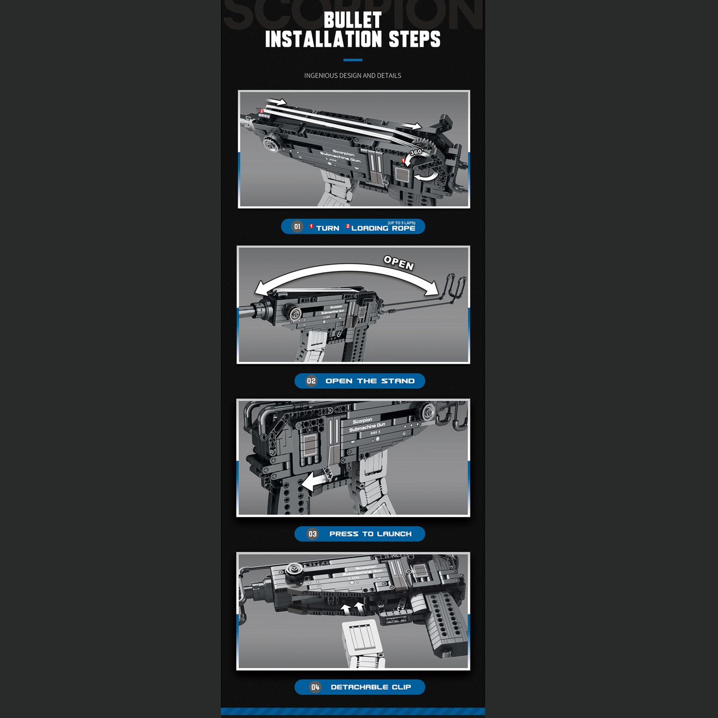 Scorpion Submachine Gun | 566 PCS